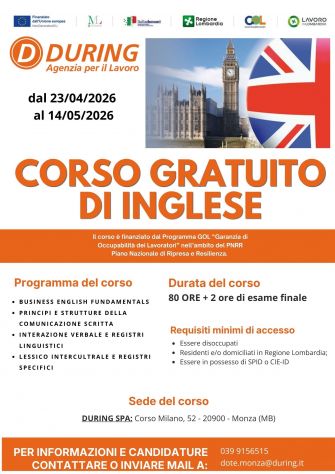 CORSO GRATUITO DI INGLESE