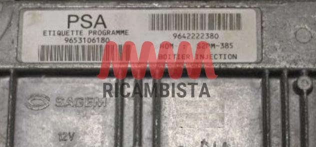 9653106180 9642222380 Citroen C3 1.4 centralina motore Sagem - Foto 2