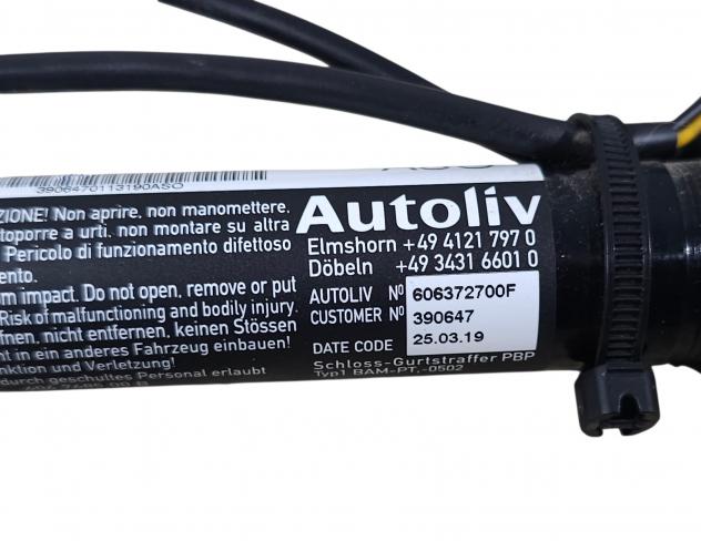 PRETENSIONATORE CITROEN Jumper Serie 606372700F (14) - Foto 14