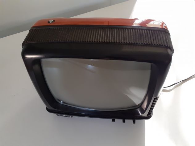 Televisore vintage arancione anni '70/'80 - Foto 6