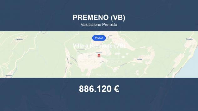 Immobile in asta di 863 m² con più di 5 locali e box auto in vendita a Premeno