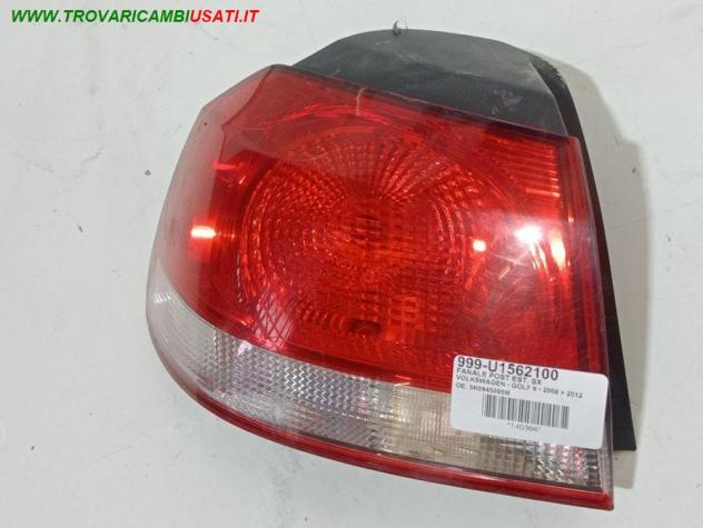 FANALE POST EST. SX 999-U1562100 Parti elettriche Fanaleria Fanali Fanale post. sx. VOLKSWAGEN - GOLF 6 - 2008 2012, VOLKSWAGEN GOLF 4 CABRIO