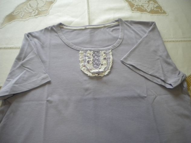PIGIAMA DONNA tg.L-PANTALONI+MAGLIETTA MANICHE CORTE - Foto 2