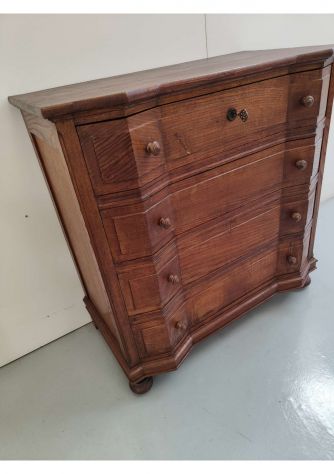 Cassettone " fine 800 " in legno massello di castagno - Foto 3