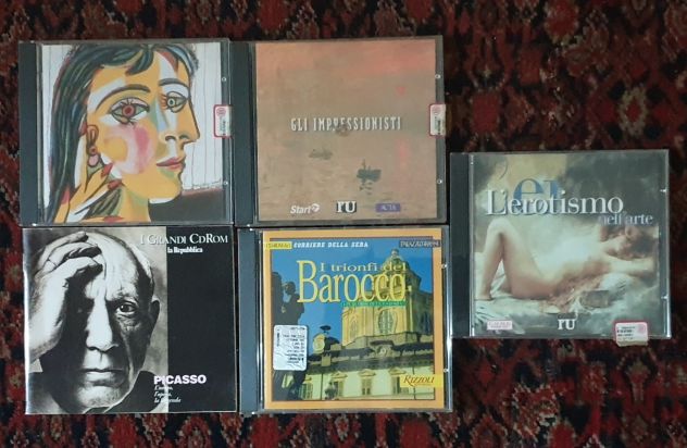 Lotto 4 CD arte Picasso Impressionisti Barocco Erotismo nell'arte anni '90