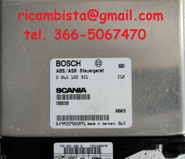 0265150351 Scania centralina ABS ASR Bosch