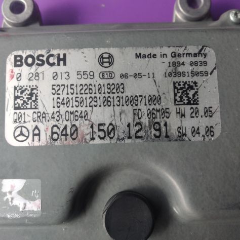 Centralina Motore Mercedes W169 0281013559 A6401501291 HW20.05 SW04.06 Controll - Foto 4