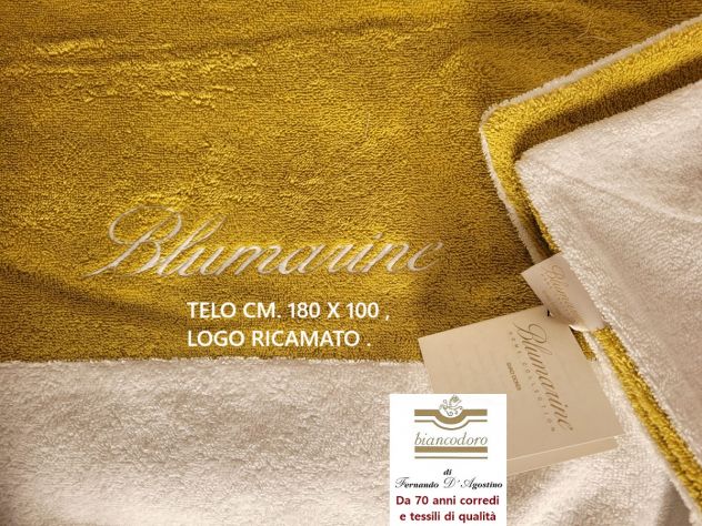 Telo spugna Blumarine cm. 180 x 100 mare piscina barca bagno ecc. - Foto 5