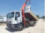 Iveco eurocargo 120e23 ribaltabile con gru