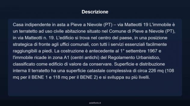 Immobile in asta di 226 m² con più di 5 locali in vendita a Pieve a Nievole - Foto 3