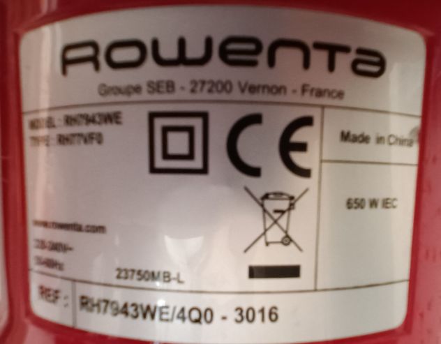 Aspirapolvere Scopa elettrica Rowenta Powerline Cyclonic (750W - 1800 Watt) - Foto 8