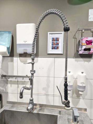 lavatoio professionale più lavamani inox usato - Foto 5