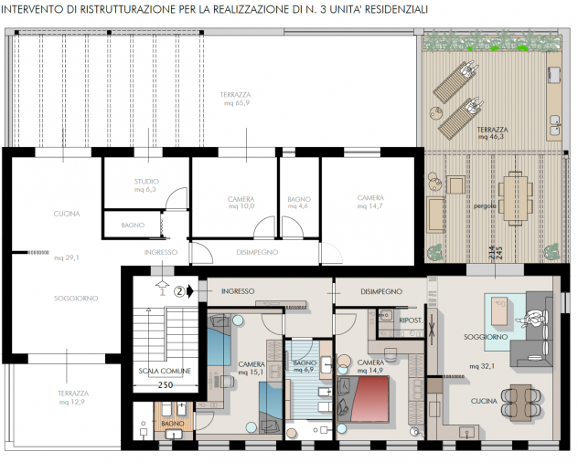 Appartamento in vendita a Cascina 96 mq Rif: 1329117 - Foto 3