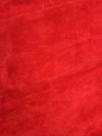 Pelle scamosciata rosso per Artigianato – Sp. 1,8 - Foto 4