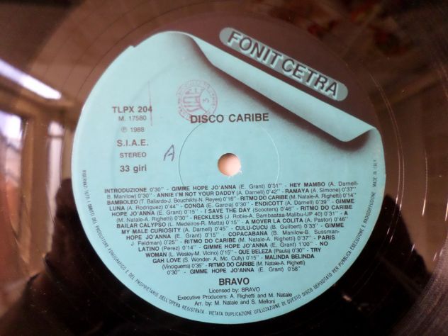 DISCO CARIBE by BRAVO 20 HITS MONDIALI Compilation - LP/33 giri - Foto 3