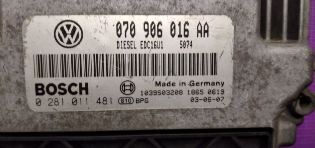 ECU VW TOUAREG 5.0 TDI BOSCH 0281011481 070906016AA - Foto 5