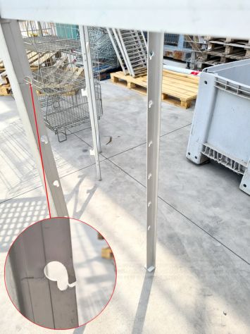 scaffale con altezza ripiani regolabile usato - Foto 3