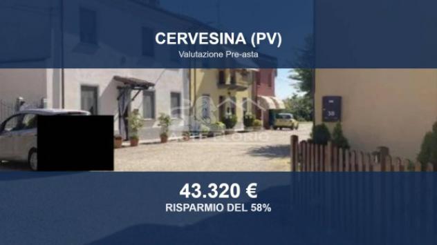 Immobile in asta di 263 m², box auto in vendita a Cervesina