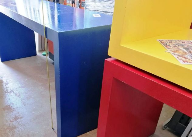 BANCO BLU GIALLO E ROSSO 5829 - Foto 3