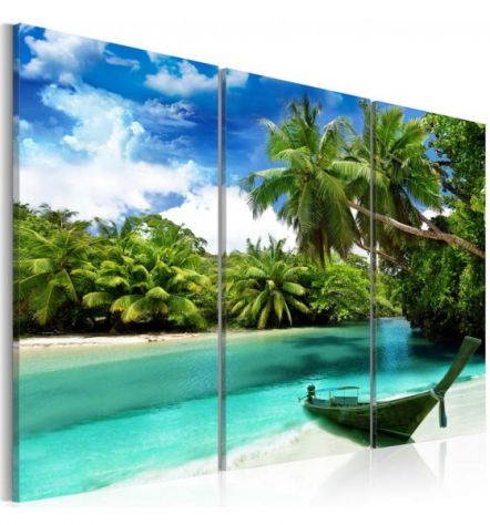 Quadro Con La Barca Ai Caraibi - ARREDALACASA