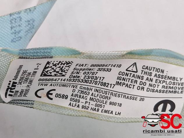AIRBAG A TENDINA LATO SINISTRO ALFA ROMEO Giulia Serie (952_) 50568094 (16) - Foto 4