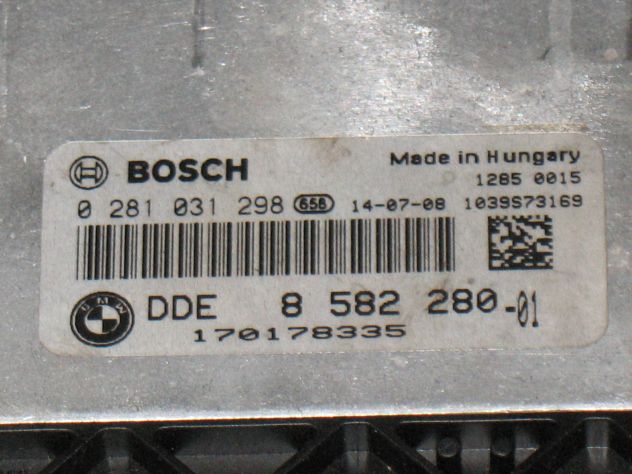 0281031298 ECU CENTRALINA BMW MINI 0281031298 DDE8582280 8582280 EDC17C50 - Foto 2