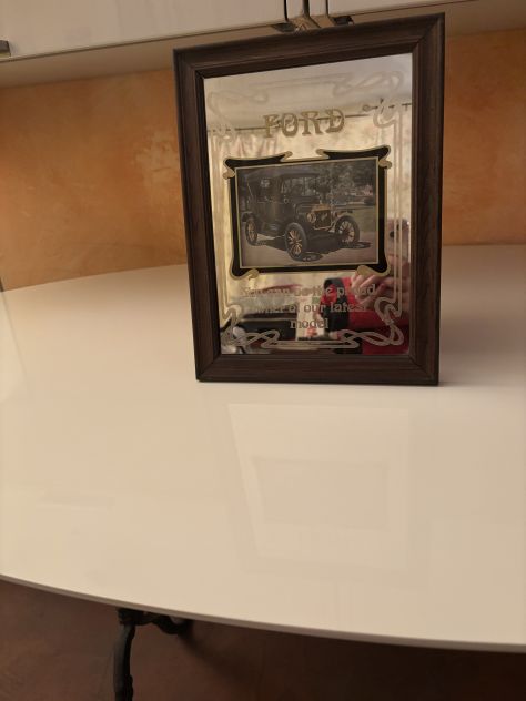 QUADRO/SPECCHIO CON FOTO AUTO FORD MODEL T VINTAGE INTROVABILE UGUALE IN OTTIME - Foto 5