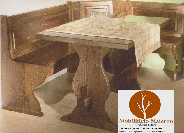 Mobili Rustici In Legno Milano Arredo Taverne Soggiorni Giropanca Tavolo Sedie - Foto 5