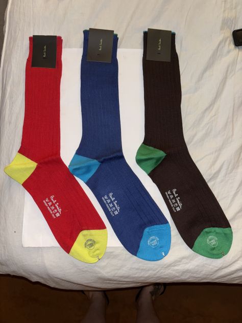 3 PAIA DI CALZE NUOVE LEGGERE DA UOMO FIRMATE ORIGINALI”PAUL SMITH”MADE IN ITALY - Foto 6