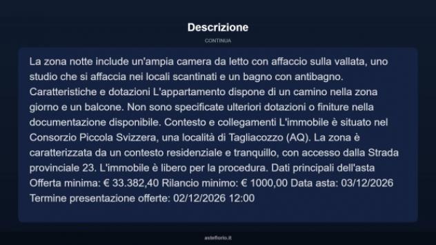 Immobile in asta di 84 m² in vendita a Tagliacozzo - Foto 9