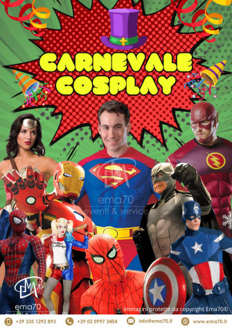 Carnevale Cosplay -COSTUMI DI CARNEVALE-EVENTI DI PIAZZA-ANIMAZIONE PER FAMIGLIE - Foto 2