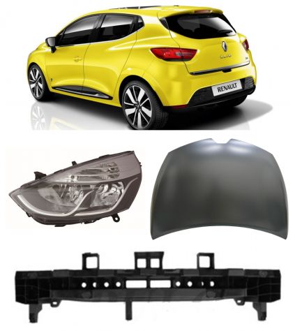 Reanult Clio frontale cofano paraurti musata airbag 2012-13-14-15-16