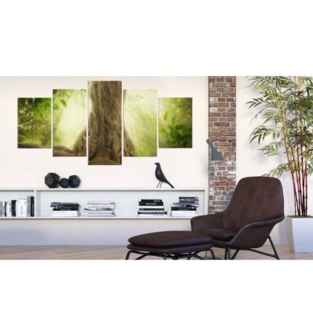 Quadro Albero Verde Chiaro 100x50 E 200x100 ARREDALACASA - Foto 2