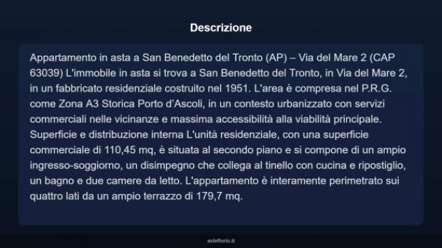 Immobile in asta di 110 m² con più di 5 locali in vendita a San Benedetto del Tronto - Foto 4
