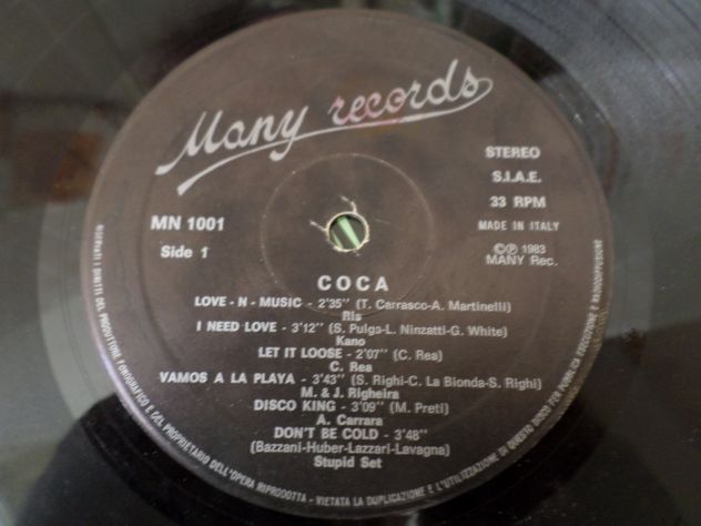 COCA - Compilation, Mixed - LP / 33 giri 1983 Many Records - Foto 3