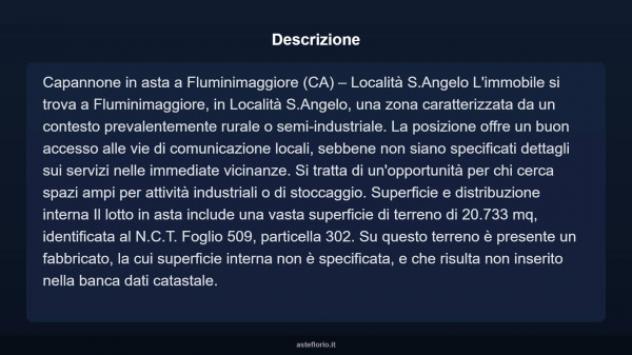 Immobile in asta di 20733 m² in vendita a Fluminimaggiore - Foto 3
