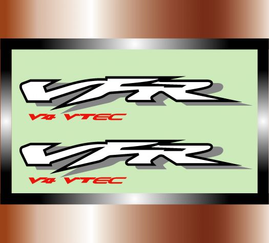 Coppia adesivi moto HONDA VFR V4 VTEC