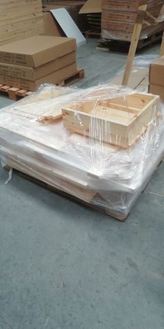 angolo panca con cassonetto misure 50 x136x181x 45 x86 tinta naturale - Foto 7