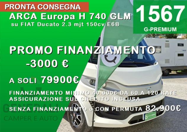 MOTORHOME ARCA DUCATO SEMIDINETTE LETTO MATRIMONIALE GARAGE BASCULANTE CLIMATIZZATOREFOTOVOLTAICO ALKO CAMPEGGIO CAMPER USATI GENERALI 1567