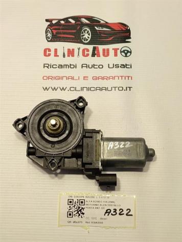 MOTORINO ALZAVETRO ANTERIORE DESTRA ALFA ROMEO 159 Berlina Serie (939_) D2935P8 RA2266 (0511) - Foto 3