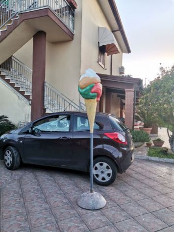 Insegna per gelateria in vetroresina, gelato 3D, tridimensionale, insegna a vela - Foto 6