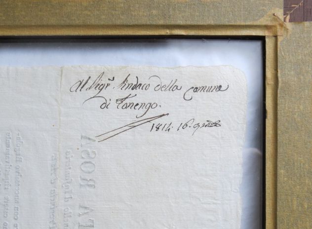 ORDINE DI NON PORTARE UNIFORMI O COCCARDE SPADE - SANTA ROSA ASTI 1814 - - Foto 5