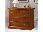 Mobili Classici Comò in Legno 5 Cassetti cod 886 in Pioppo Stile Classico
