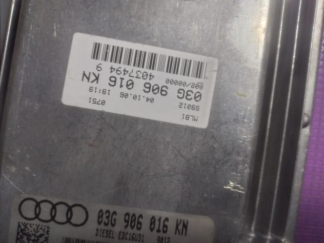 CENTRALINA MOTORE AUDI A4 2.0 TDI BOSCH 0 281 013 293, 0281013293, 03G 906 016 K - Foto 3