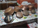pentoloni e padelle in rame antichissime