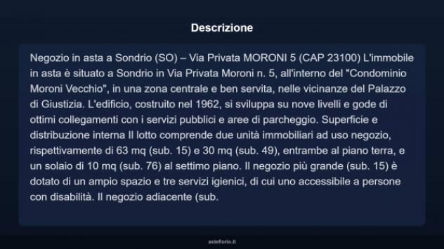 Immobile in asta di 93 m² in vendita a Sondrio - Foto 4