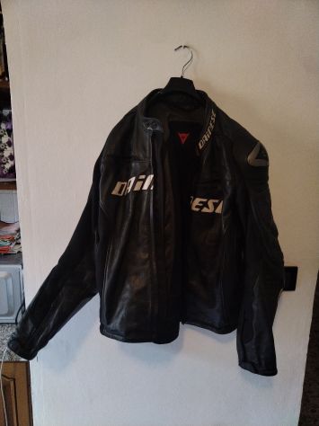 Giacca in pelle nera Dainese - Foto 4