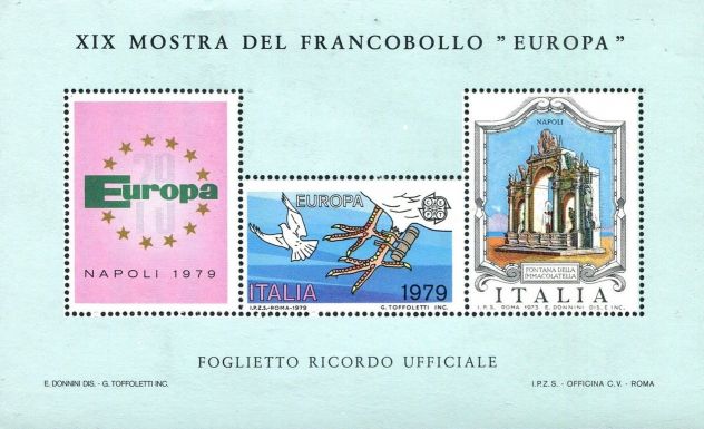 NAPOLI '79 XIX° MOSTRA DEL FRANCOBOLLO EUROPA
