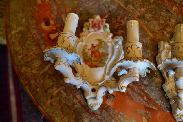 Tris di applique vintage in ceramica - Foto 2