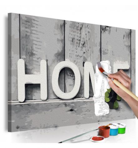 Quadro Fai Da Te 60x40 Cm. Home N.1 Arredalacasa Spedizione Gratis